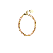 Load image into Gallery viewer, PINK AND GOLD LINK BRACELET