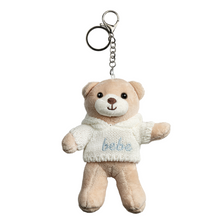 Load image into Gallery viewer, Teddy Bear Hooded Keychain
