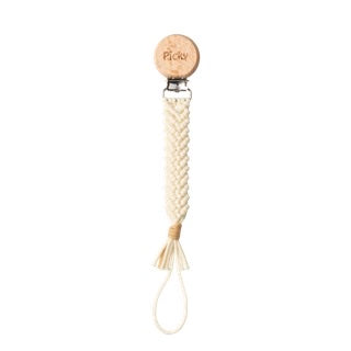 MACRAME BRAIDED PACI CLIP
