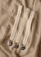 Load image into Gallery viewer, DIAGANOL LACE PACIFIER CLIP
