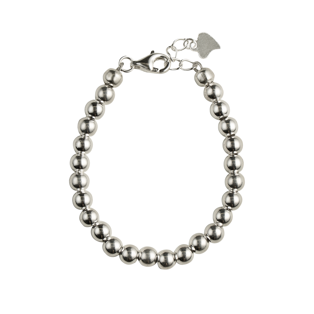 SILVER BEADED BRACELET