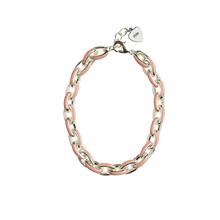 Load image into Gallery viewer, PINK AND SILVER LINK BRACELET
