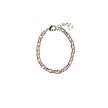Load image into Gallery viewer, PINK AND SILVER LINK BRACELET
