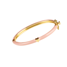 Load image into Gallery viewer, PINK BANGLE WITH GOLD HEART
