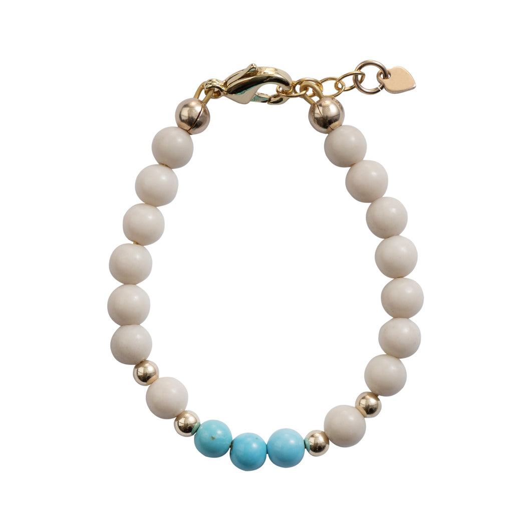 DYE JADE WITH TURQUOISE BEADS BRACELET