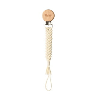 MACRAME BRAIDED PACI CLIP