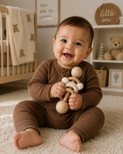 Load image into Gallery viewer, Rattle with Crochet Teddy Ring
