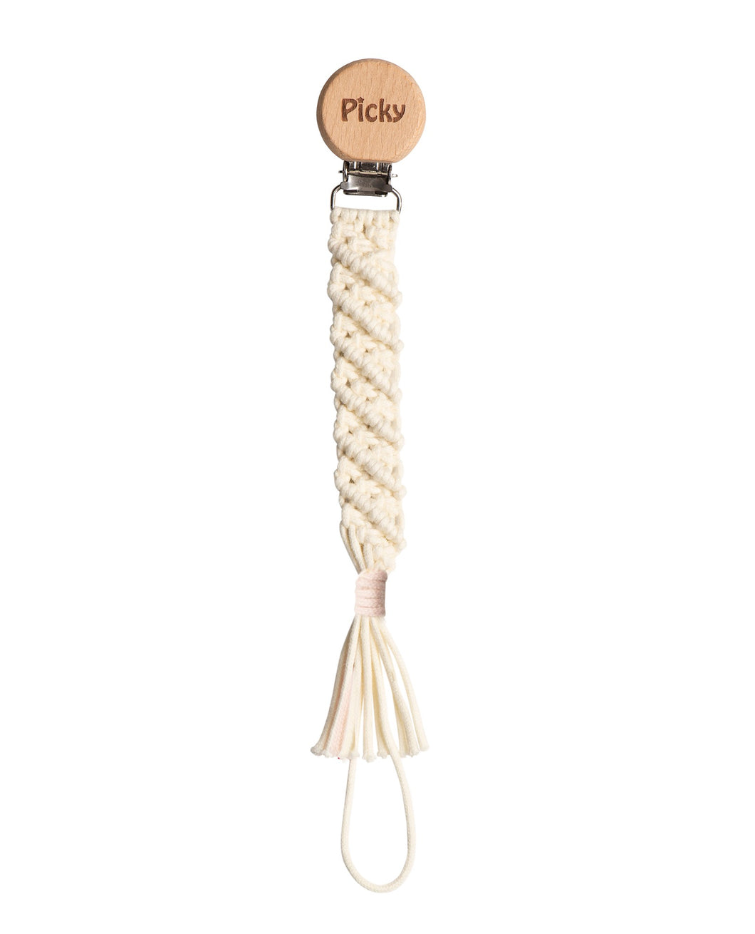 MACRAME PACI CLIP