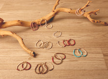 Load image into Gallery viewer, RED DYE WITH MULTI BROWN BEADS BRACELET

