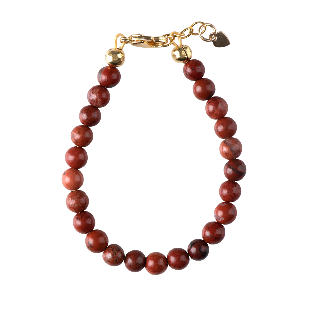 RED JASPER BEADS BRACELET