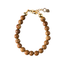 Load image into Gallery viewer, WOOD GRAIN BEADS BRACELET
