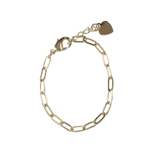 Load image into Gallery viewer, GOLD PAPERCLIP CHAIN BRACELET
