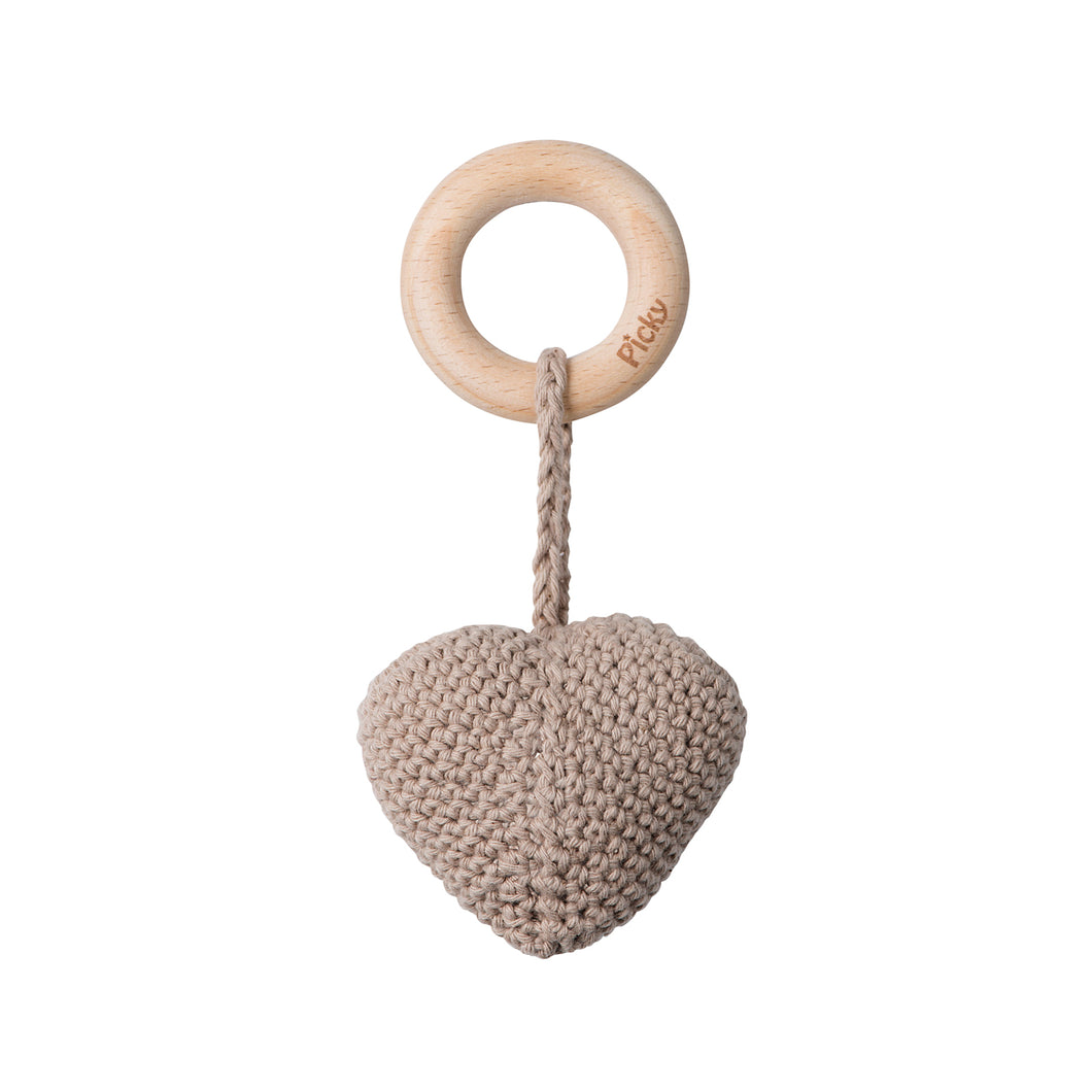 HEART RATTLE TEETHER