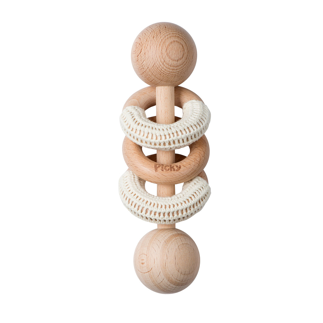 RATTLE WITH CROCHET RINGS