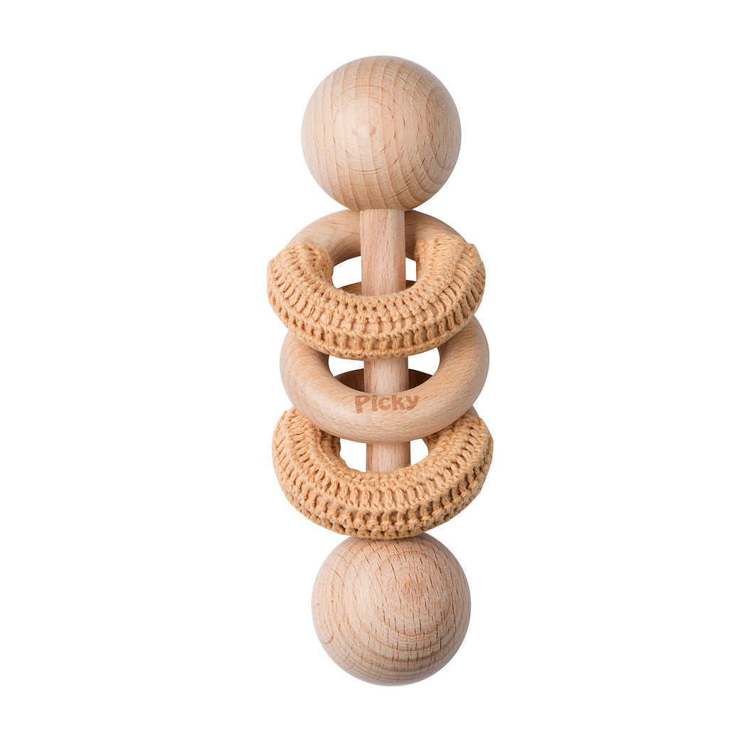 RATTLE WITH CROCHET RINGS