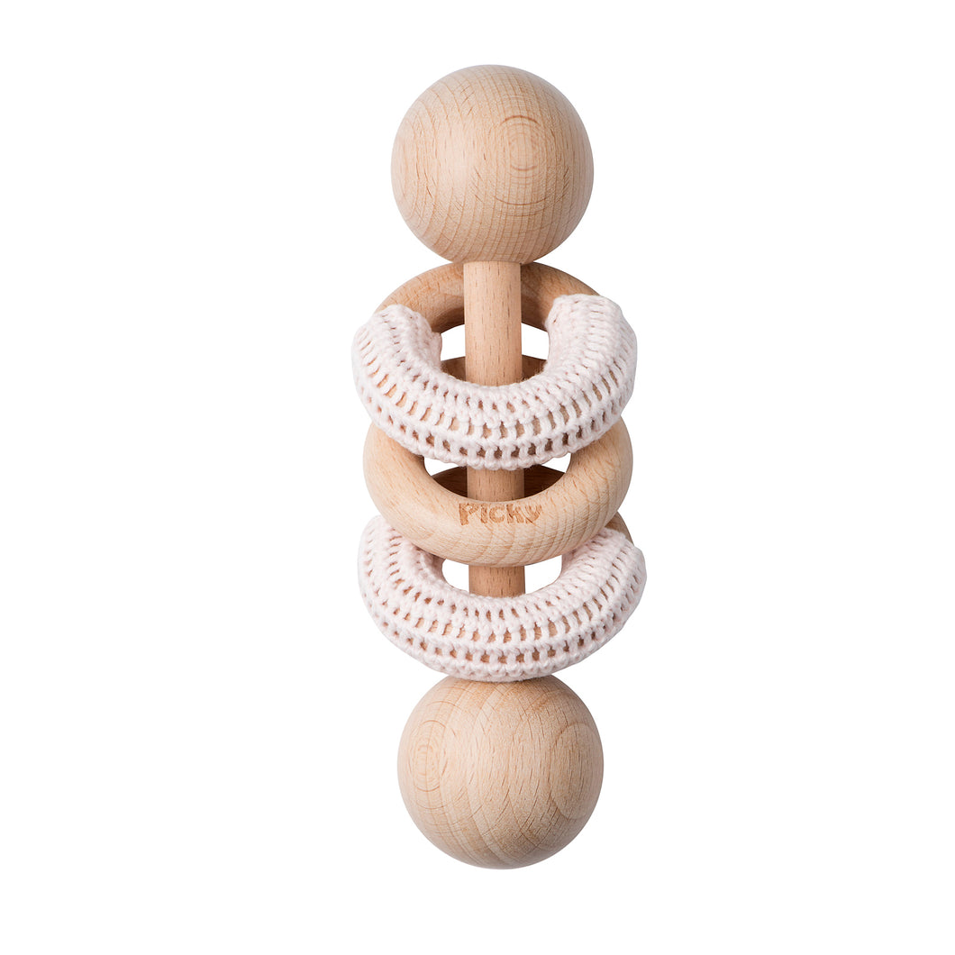 RATTLE WITH CROCHET RINGS