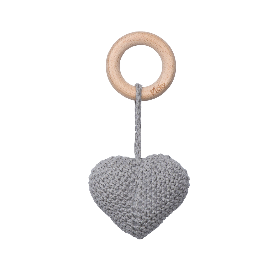 HEART RATTLE TEETHER