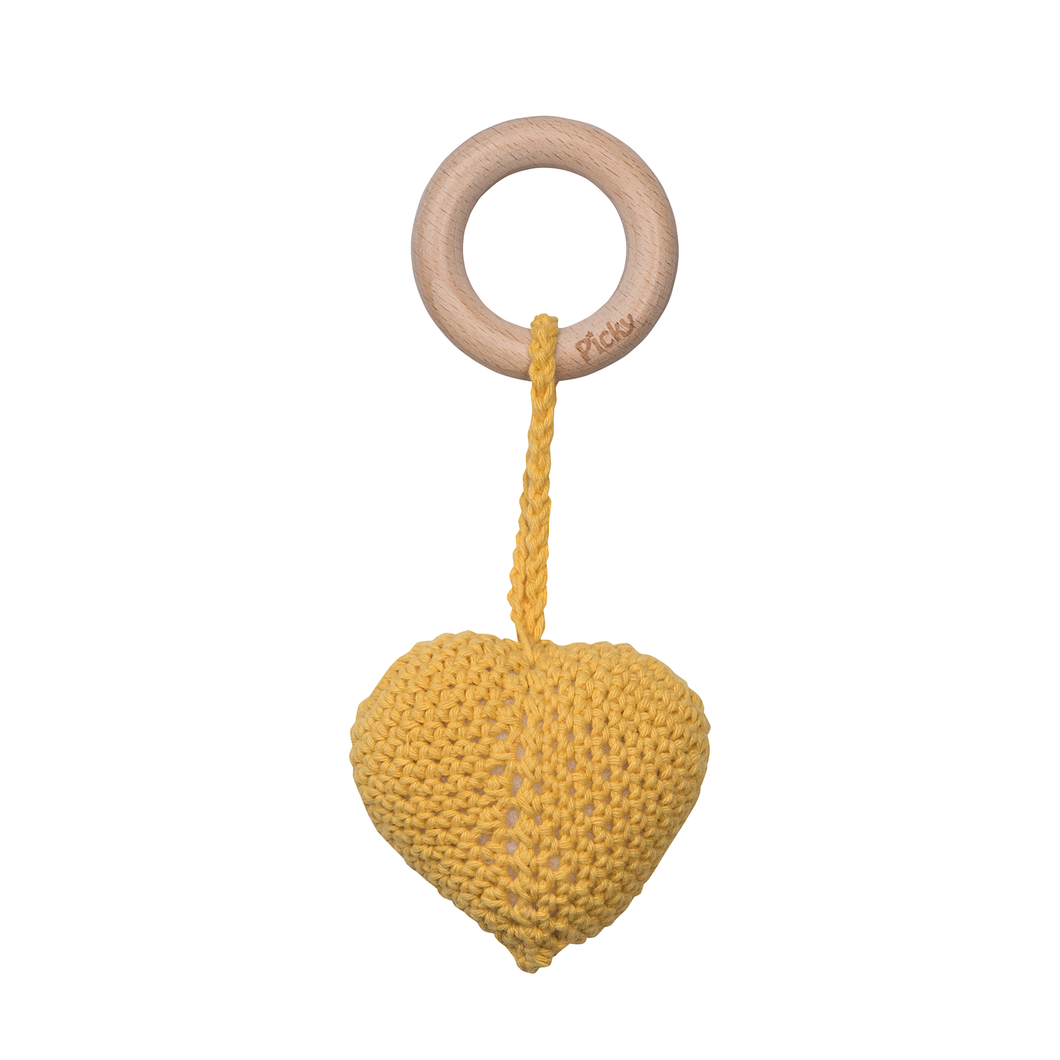 HEART RATTLE TEETHER