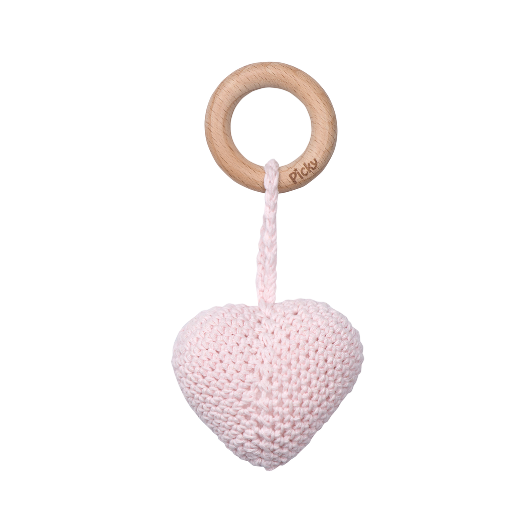 HEART RATTLE TEETHER
