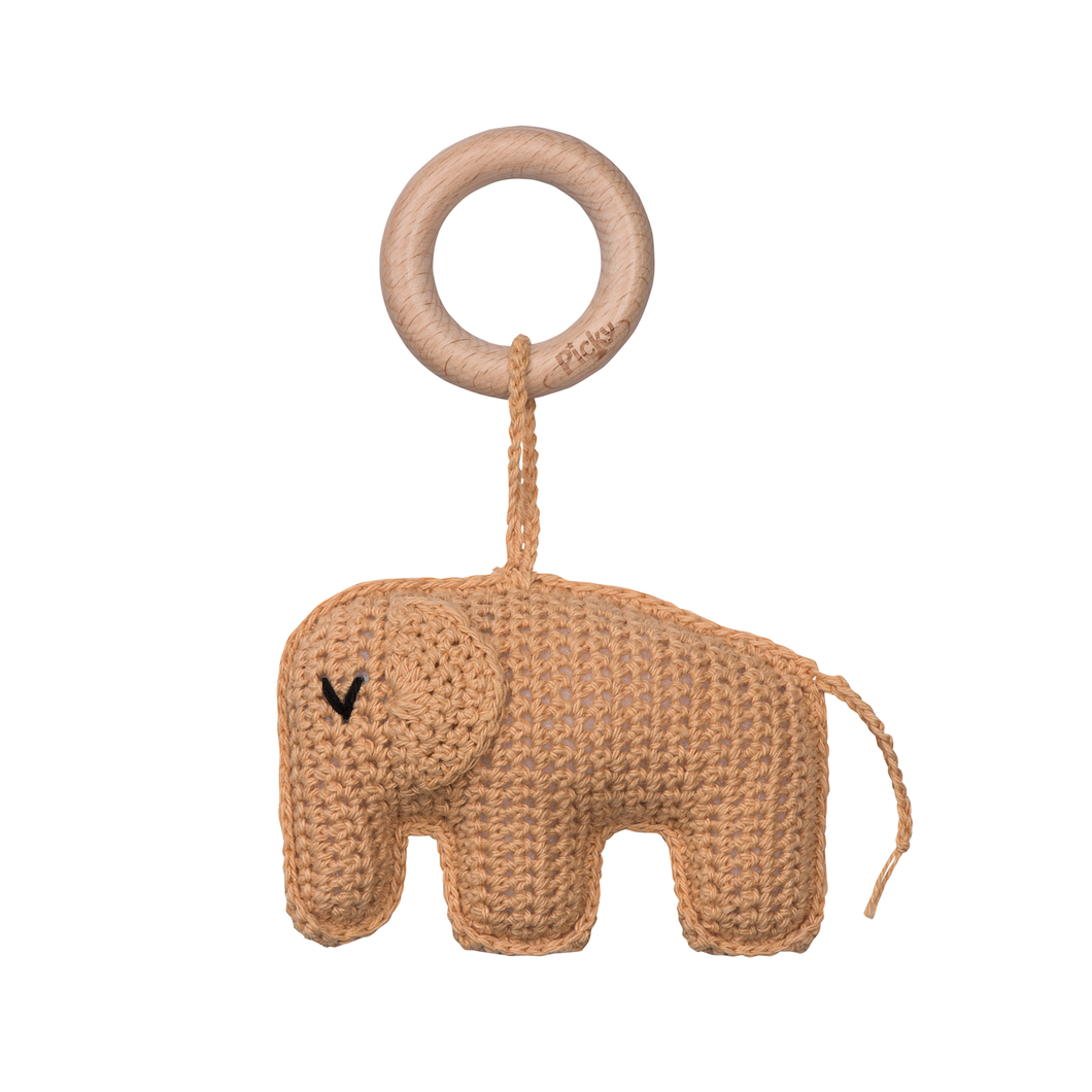 ELEPHANT RATTLE TEETHER