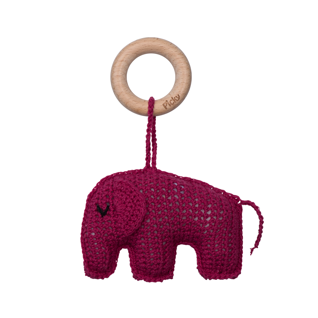 ELEPHANT RATTLE TEETHER