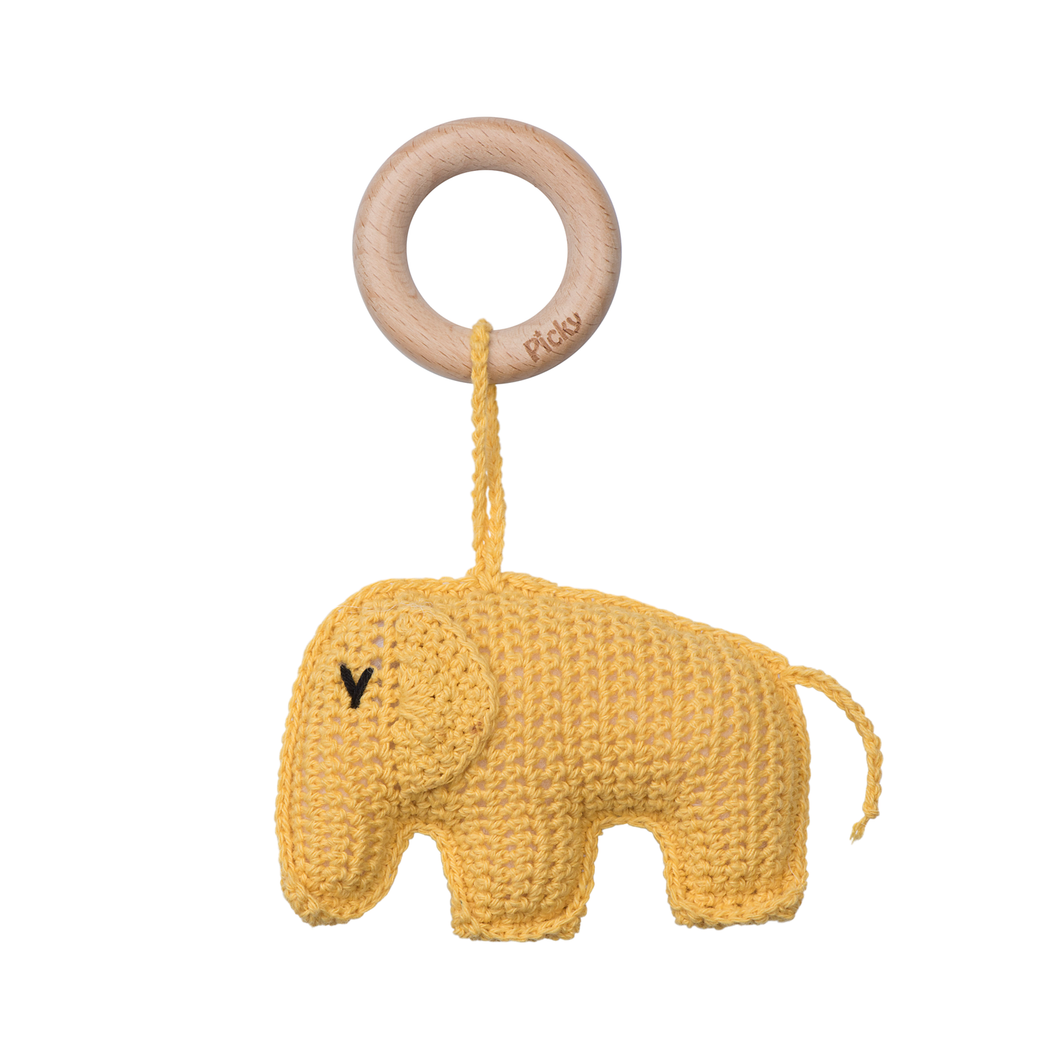 ELEPHANT RATTLE TEETHER