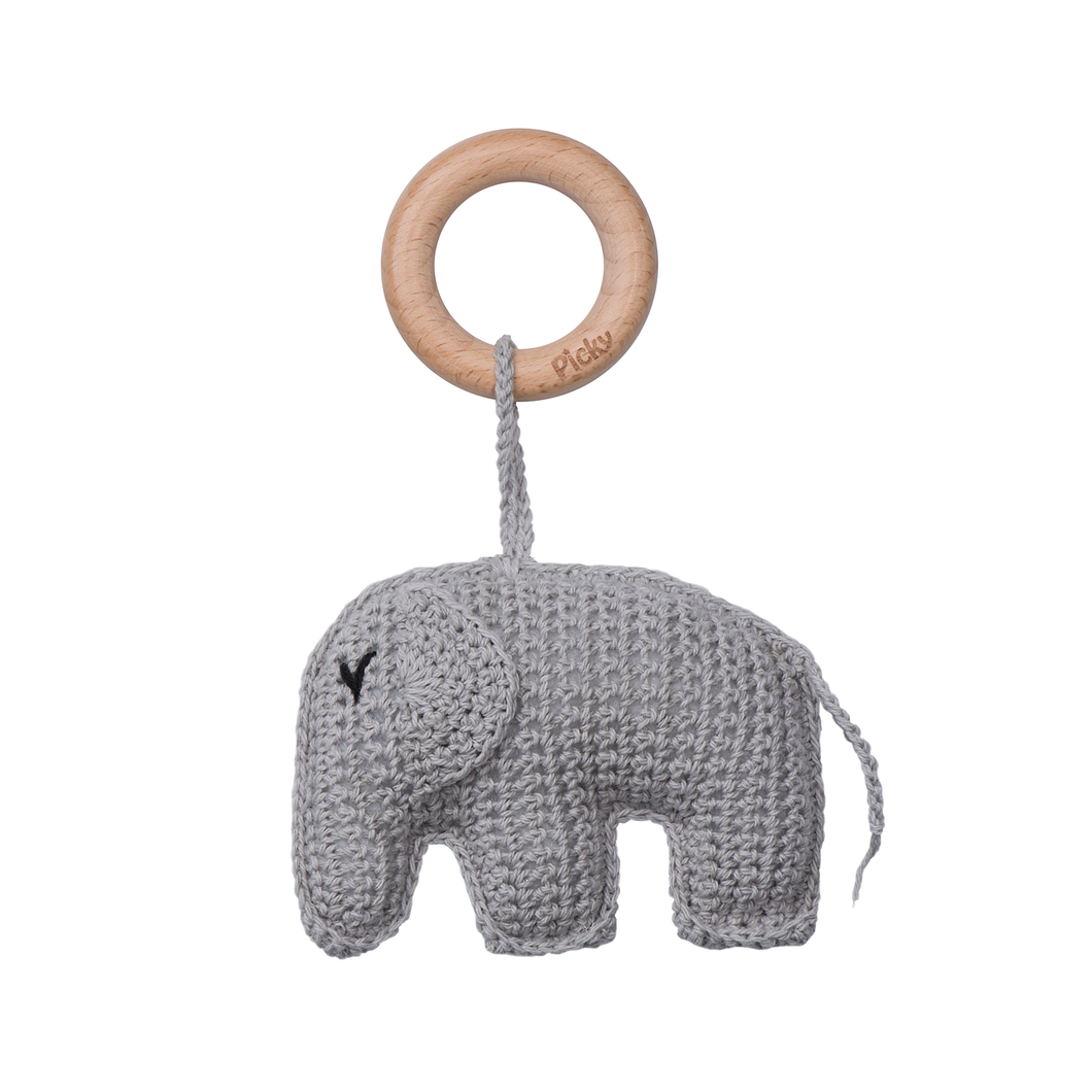 ELEPHANT RATTLE TEETHER