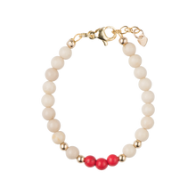 Load image into Gallery viewer, DYE JADE WITH RED BEADS BRACELET
